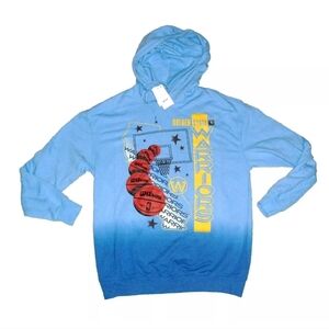 Golden State Warrios Womens Hoodie Sweatshirt sz. Small New Nba Bonnie Blue